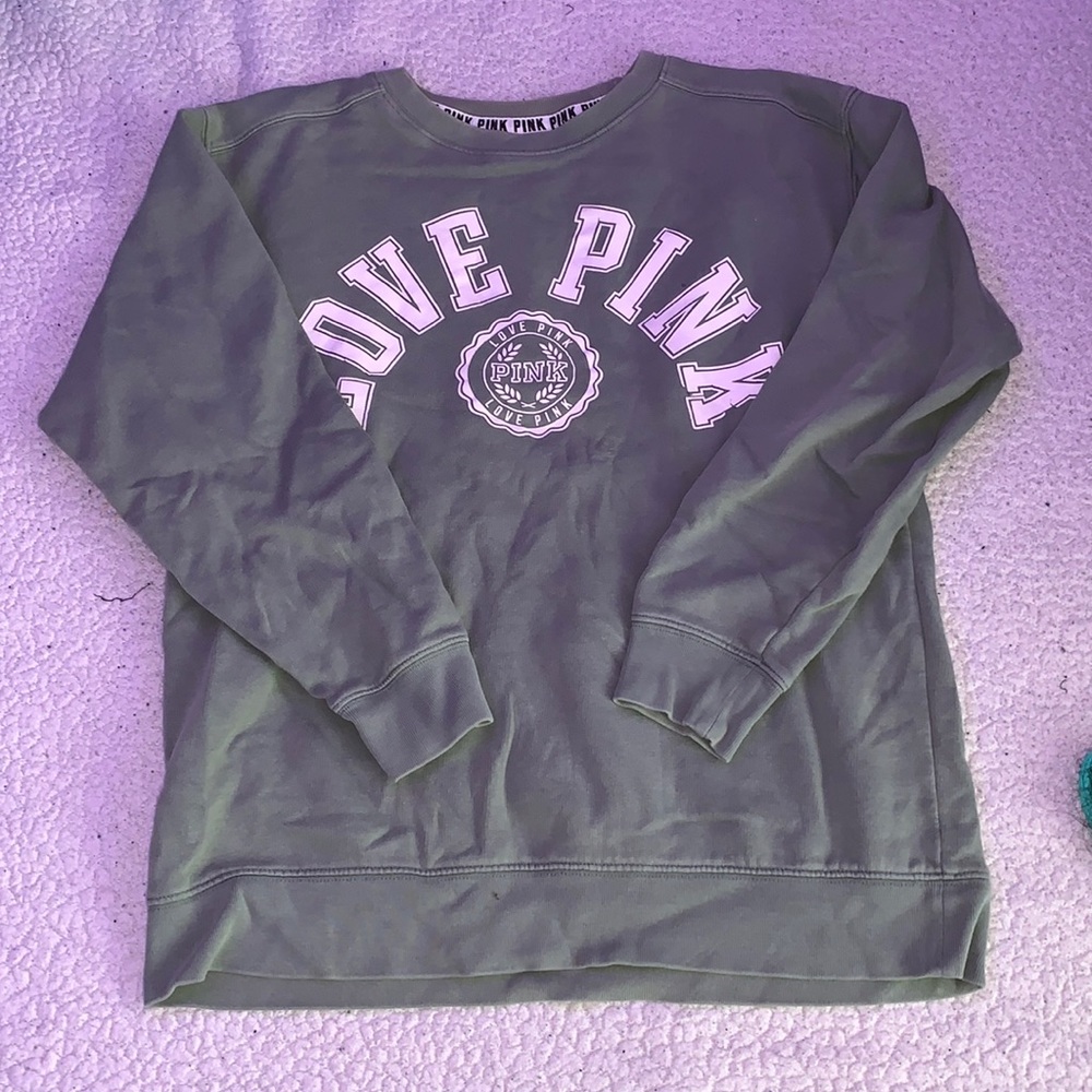 GREEN CREWNECK from PINK